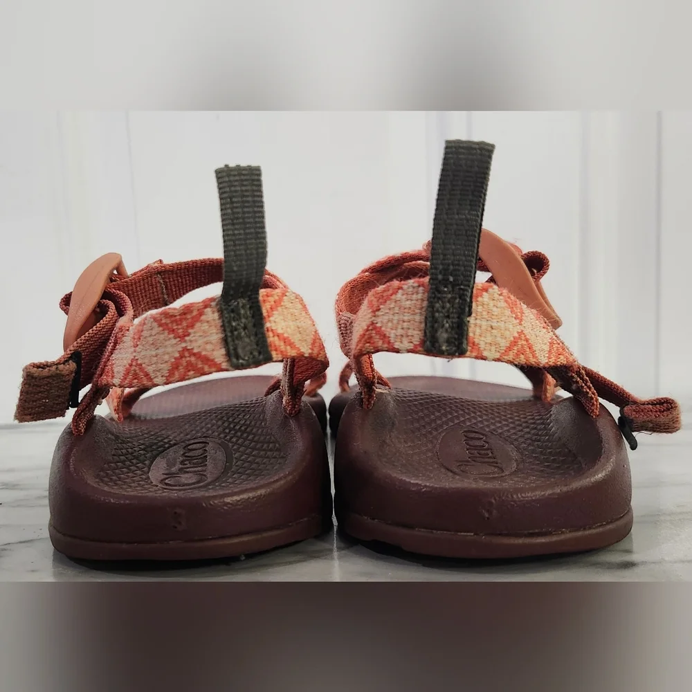 Chaco Z/1 Kaleido Peach Ecotread Sport Hiking Outdoor Sandals Size 3 Kid's
